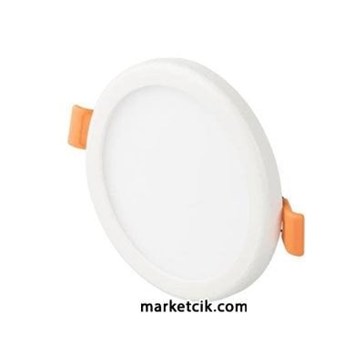 Cata CT-5645 6 Watt Sıva Altı Yuvarlak Slim Led Panel Armatür Günışığı-Beyaz Işık Ayarlanabilir Montajlı Beyaz