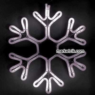35 cm ve 50 cm Kartanesi Neon Led Işık Yılbaşı Süsleme Işığı Beyaz Işık 35 cm