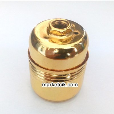 Metal Porselen E27 Parlak Sarı Duy Dekoratif Standart Avize Ampul Duyu
