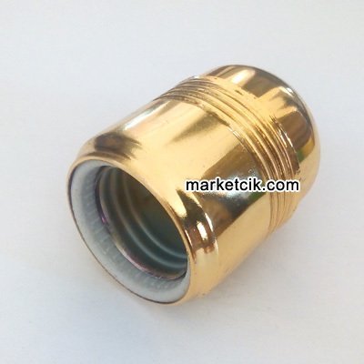Metal Porselen E27 Parlak Sarı Duy Dekoratif Standart Avize Ampul Duyu