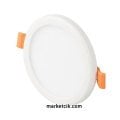 Cata CT-5647 15 Watt Sıva Altı Yuvarlak Slim Led Panel Armatür Günışığı-Beyaz Işık Ayarlanabilir Montajlı