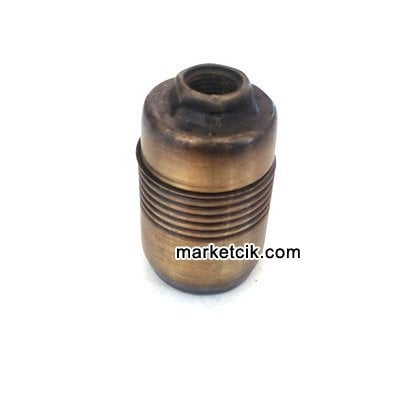 Metal Porselen E14 Eskitme Duy Dekoratif Standart Avize Ampul Duyu