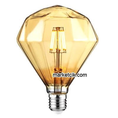 Horoz Rustik Diamond G95 6 Watt Led Rustik Glop Ampul