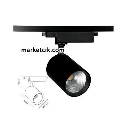 Marketcik 30 Watt Led Ray Spot Armatür Beyaz ve Günışığı Işık Osram-Samsung Led Beyaz