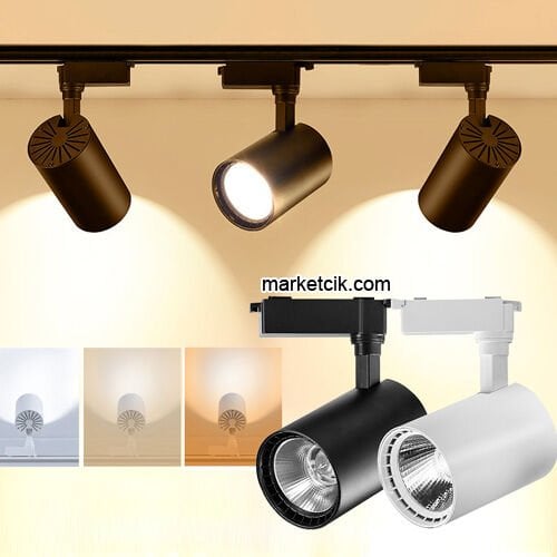 Marketcik 3lü Led Spot Aydınlatma Işık Avize Günışığı