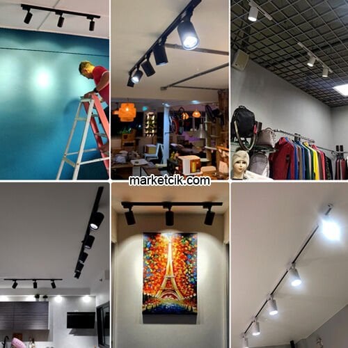 Marketcik 3lü Led Spot Aydınlatma Işık Avize Günışığı