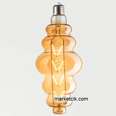 Horoz Rustik Origami 8 Watt Led Rustik Ampul