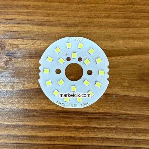 Marketcik 5 Watt Led Entegre Plaka Beyaz Işık 12Volt