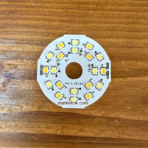 Marketcik 5 Watt Led Entegre Plaka 2 Renk Sarı-Beyaz Işık 12Volt