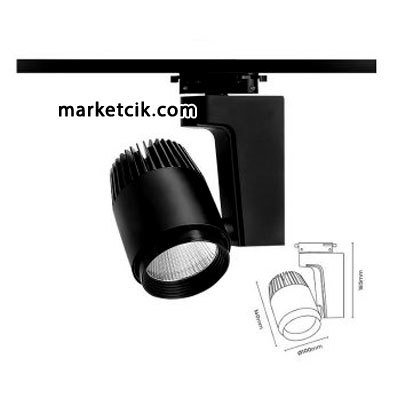 Marketcik 40 Watt Led Ray Spot Armatür Beyaz ve Günışığı Işık Osram-Samsung Led Beyaz