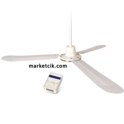 Kaşkar K56005 Aydınlatmasız 3 Kanatlı Tavan Vantilatörü Beyaz Renk