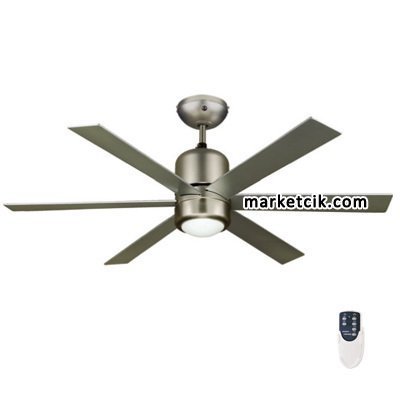 Kaşkar M4815 Aydınlatmalı 6 Kanatlı Kumandalı Tavan Vantilatörü