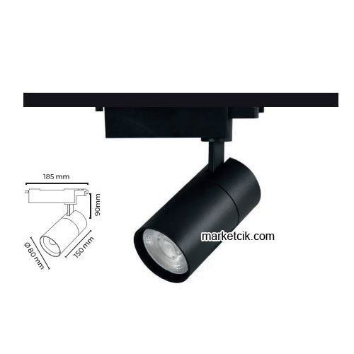 Marketcik 20 Watt Led Ray Spot Armatür MR232720