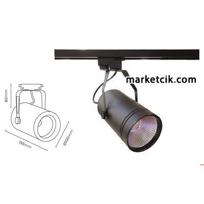 Marketcik 30 Watt Led Ray Spot Armatür Beyaz ve Günışığı Işık Osram-Samsung Led