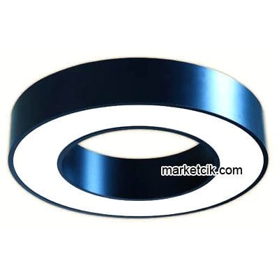 80 cm 80 Watt Sıva Üstü Beyaz Işık Led Simit Linear Aydınlatma Armatürü