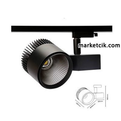 Marketcik 30 Watt Led Ray Spot Armatür Beyaz ve Günışığı Işık Osram-Samsung Led Beyaz