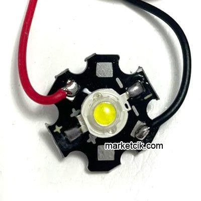 Marketcik 1 Watt Power Led Beyaz Işık 12Volt