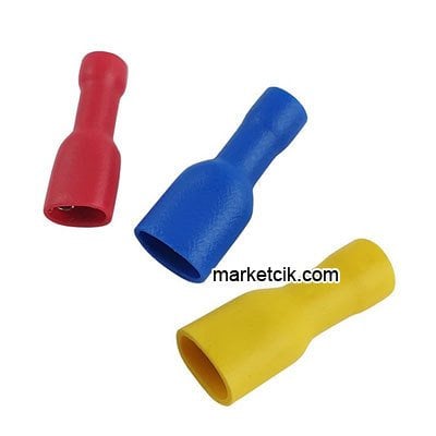 Marketcik 4-6 mm Tam İzoleli Dişi Faston Tip Kablo Ucu