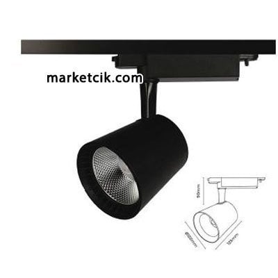 Marketcik 30 Watt Led Ray Spot Armatür Beyaz ve Günışığı Işık Osram-Samsung Led