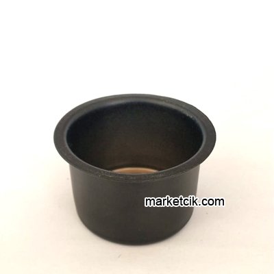 Marketcik E27 Metal Siyah Yarım Lale