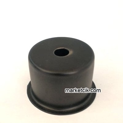 Marketcik E27 Metal Siyah Yarım Lale
