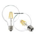 6 Watt E27 Duy G95 Glop Model Beyaz Işık Led Filament Ampul 9,5 cm
