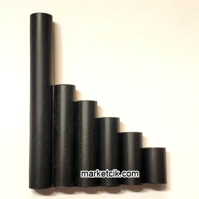 Marketcik Aplik İçin 13lük Siyah Boş Boru 2-3-4-5-7-10-15-20-25-30 cm