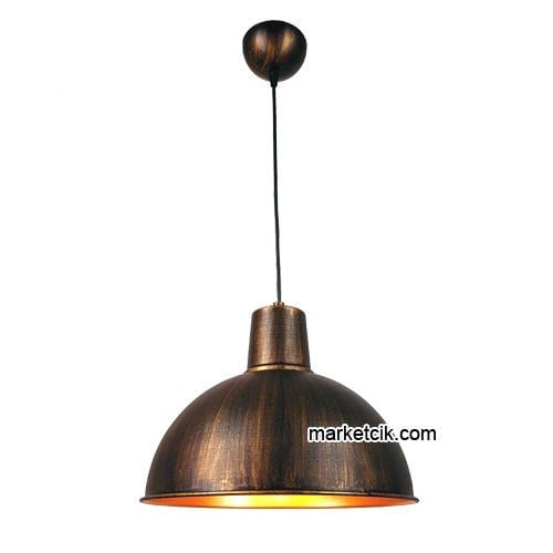 Marketcik RT21 Dekoratif Eskitme Retro Sarkıt Avize, Tekli Modern Avize