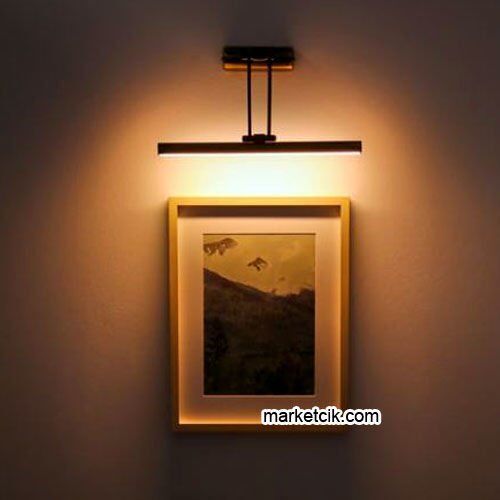 Marketcik 12 Watt Gold Led Duvar Resim Tablo Flüt Aplik Günışığı Işık
