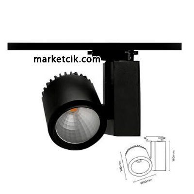 Marketcik 30 Watt Led Ray Spot Armatür Beyaz ve Günışığı Işık Osram-Samsung Led Beyaz
