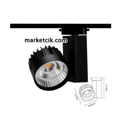 Marketcik 44 Watt Led Ray Spot Armatür Beyaz ve Günışığı Işık Osram-Samsung Led