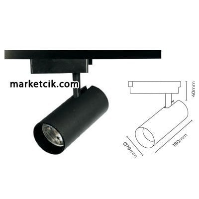 marketcik 30 Watt Led Ray Spot Armatür Beyaz ve Günışığı Işık