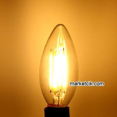 Dekoratif 4 Watt Led Rustik Top Ampul E14 Duy