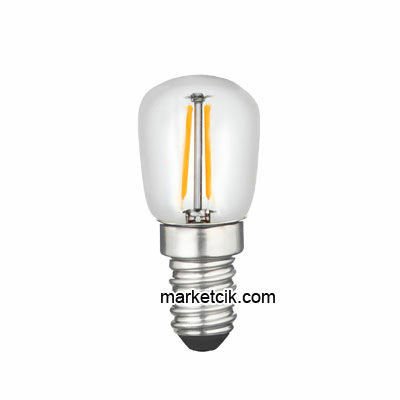 Marketcik 2 Watt E14 Duy Şeffaf Mini Led Filament Ampul