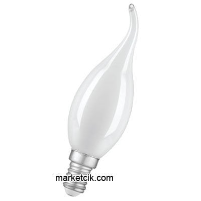 Marketcik 6 Watt Beyaz Camlı Kıvrık Mum Günışığı Led Ampul E14 Duy