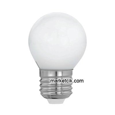Marketcik 6 Watt Beyaz Camlı Top Model Günışığı Led Ampul E27 Duy
