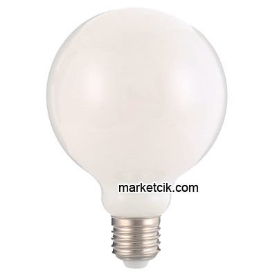 Marketcik 9 Watt Beyaz Camlı G95 Glop Günışığı Led Ampul E27 Duy