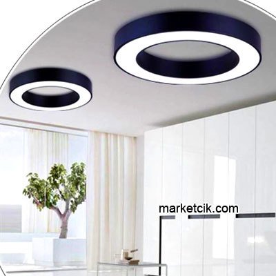 40 cm 40 Watt Sıva Üstü Sarı Işık Led Simit Linear Aydınlatma Armatürü