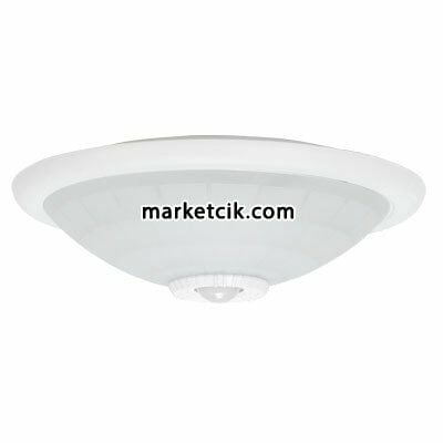360 Derece Hareket Sensörlü Tavan Armatürü E27 Duy Cam Kapak