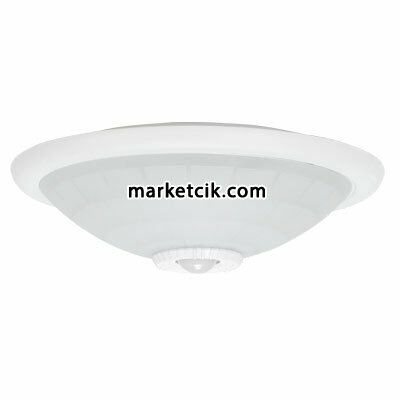 360 Derece Hareket Sensörlü Tavan Armatürü E27 Duy Cam Kapak