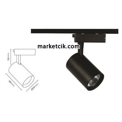 Marketcik 10 Watt Led Ray Spot Armatür Beyaz ve Günışığı Işık