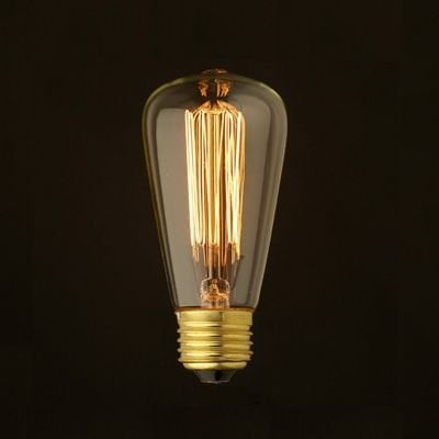 Edison Flemanlı Dekoratif Rustik Ampul 60 Watt E27 Duy, Küçük Oval Armut Ampul Modeli, STOK SORUNUZ