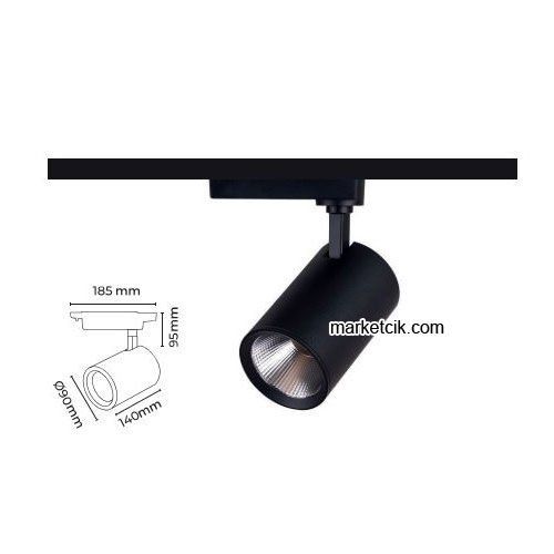Marketcik 20 Watt Led Ray Spot Armatür MR205020