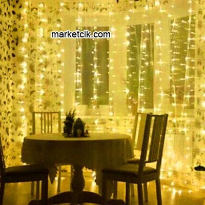 Marketcik İç Mekan Dekoratif 3x3 Metre Led Perde Animasyonlu Işık