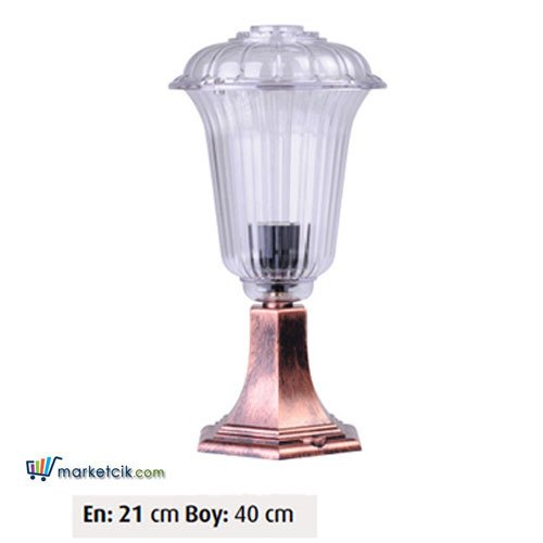 Ayaz 40x21 Polikarbon Fenerli Model Set Üstü Park Bahçe Aydınlatma Armatürü