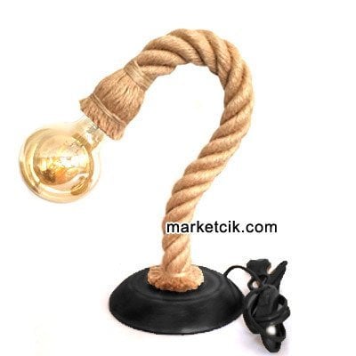 Dekoratif Hareketli Halat Masa Lambası Çok Amaçlı Kullanımlı Anahtarlı Kablolu