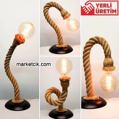 Dekoratif Hareketli Halat Masa Lambası Çok Amaçlı Kullanımlı Anahtarlı Kablolu