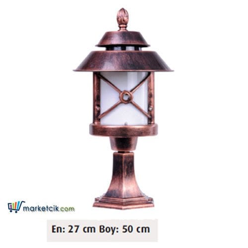 Ayaz 50x27 ABS Rumeli Fenerli Model Set Üstü Park Bahçe Aydınlatma Armatürü