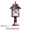 Ayaz 50x27 ABS Rumeli Fenerli Model Set Üstü Park Bahçe Aydınlatma Armatürü