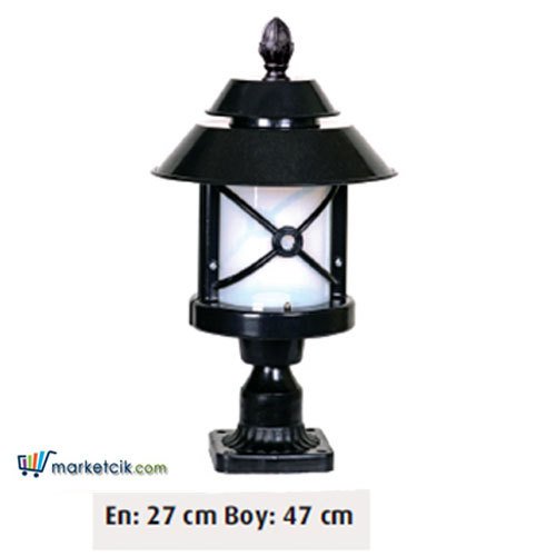 Ayaz 47x27 ABS Rumeli Fenerli Model Set Üstü Park Bahçe Aydınlatma Armatürü